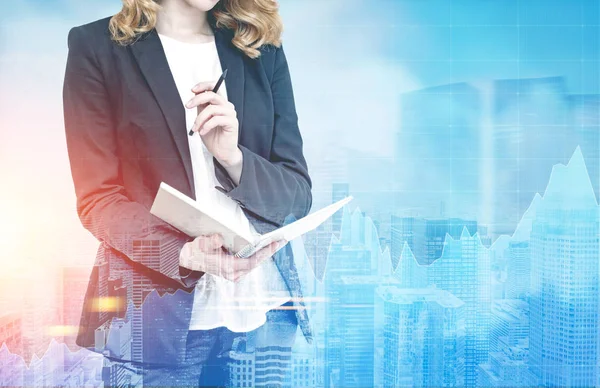 İşkadını defterini, grafik, şehir