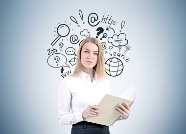 Sarışın işkadını, Internet arama