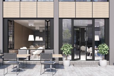 Cafe cephe ve tablolar