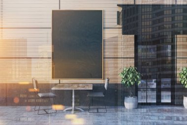 Bej Cafe dış ile bir poster, Çift Kişilik