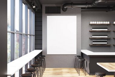 Bir posteri ile gri çubuğu