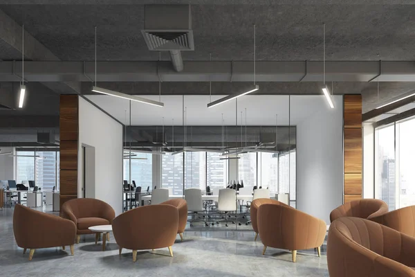 Bej koltuk alanı, office bekliyor