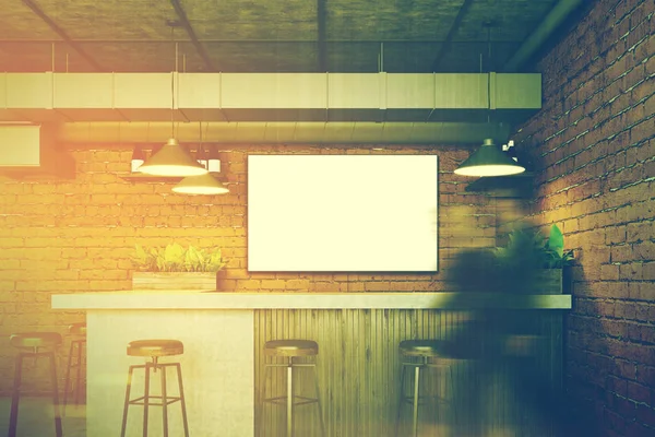 Tuğla bar tonda bir posteri ile