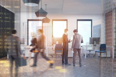 Açık alan ofis iç, insanlar