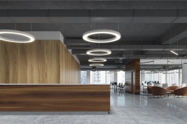 Koyu ahşap alma yuvarlak lamba office içinde