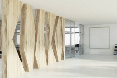 Geometrik desen açık alan ofis, poster