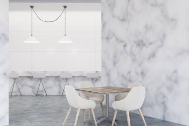 Lüks yemek iç, yan görünüm