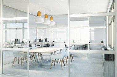 Cam toplantı odası, köşe