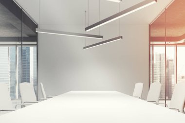 Beyaz tonlu odası iç Toplantı