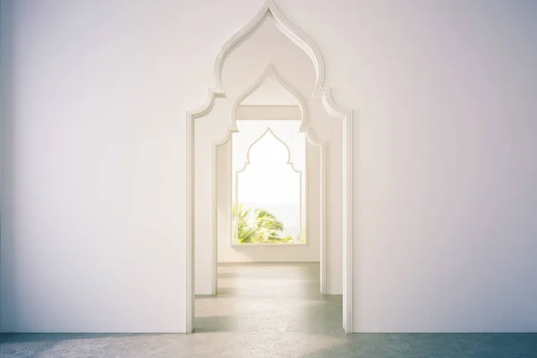 空の部屋、トーン、アラビア様式のドア — ストック写真