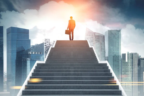 Merdiven, sabah şehir çıkma işadamı