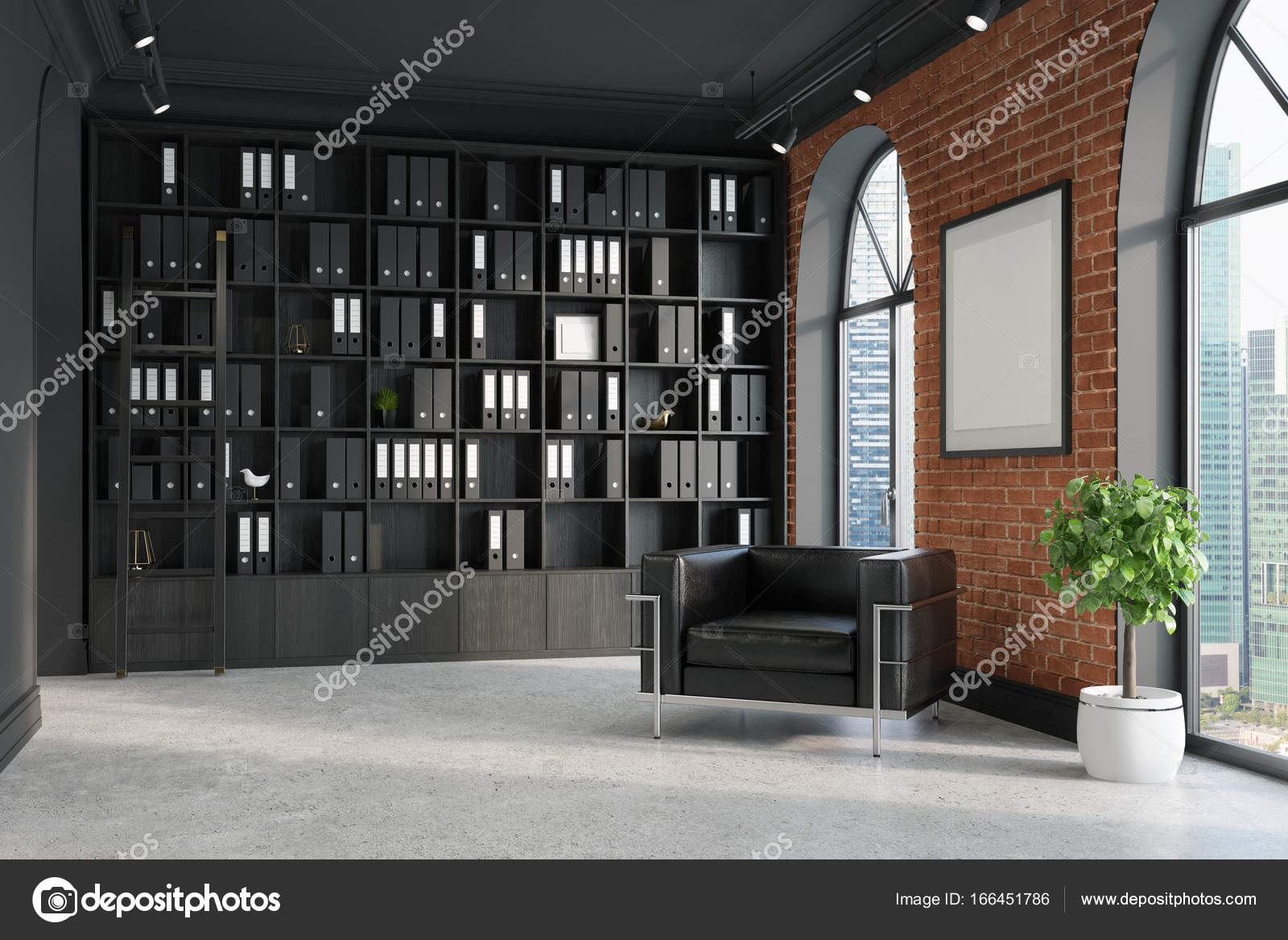 CEO bureau, boekenkast en fauteuil — Stockfoto © denisismagilov ... CEO bureau, boekenkast en fauteuil — Stockfoto © denisismagilov ...