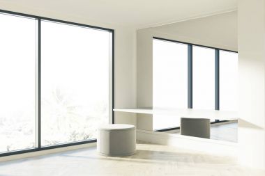 Office bekleyen alan, şişirme, pencere