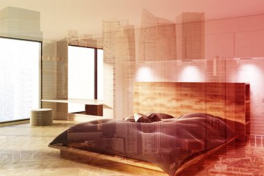 Mavi Oda, Çift Kişilik beyaz yatak odası