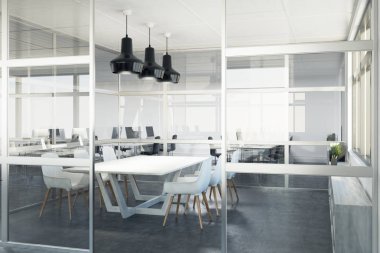 Cam toplantı salonu iç, köşe