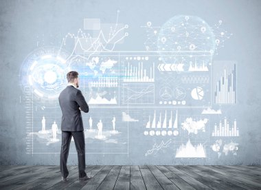 Grafikler, Hud bakan adam