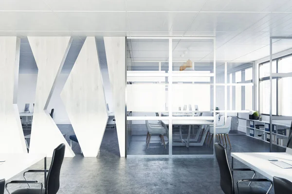 Cam ve ahşap toplantı iç Oda