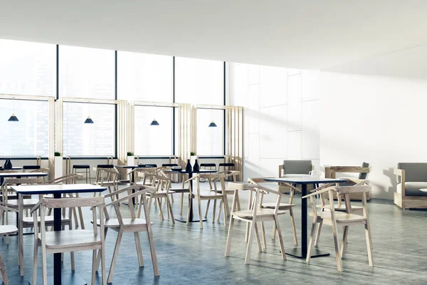 Çatı kafe siyah masa, ahşap sandalye, köşe