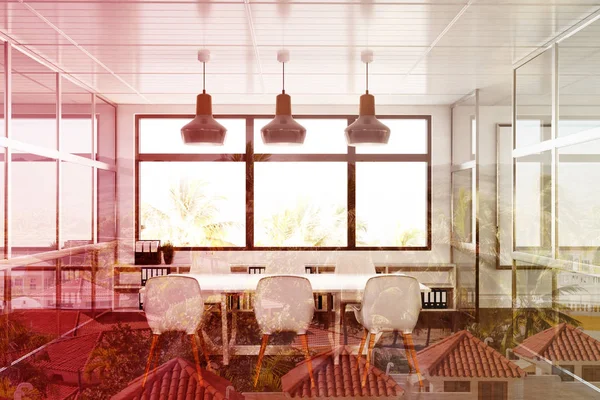 Toplantıda oda iç, açık görüntüleme çift cam