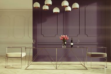 Beyaz gri yemek odası sandalye beyaz ve gri tonlu