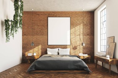 Tuğla yatak odası, poster