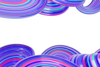 Mor ve pembe şeker çift dalga