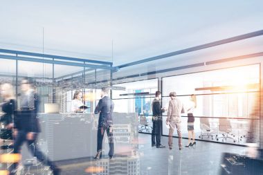 Resepsiyon ofis lobisinde, yan görünüm