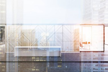 Beyaz Resepsiyon, ahşap CEO'su office Çift Kişilik