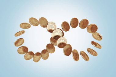 Bitcoins, mavi sonsuzluk sembolü yaptı