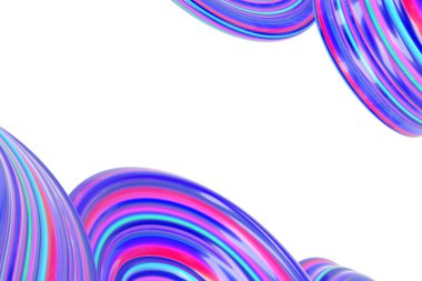 Mor ve pembe şeker çapraz çift dalga