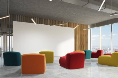 Clored koltuklar office sınıf, ahşap