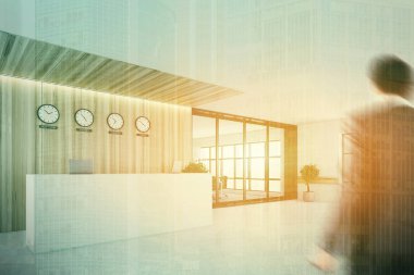 Woodne ve beyaz Resepsiyon, Toplantı Salonu, Çift