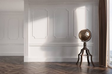 Beyaz boş oturma odası, Küre