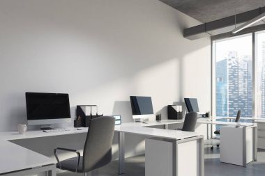 Açık alan ofis iç yakın çekim