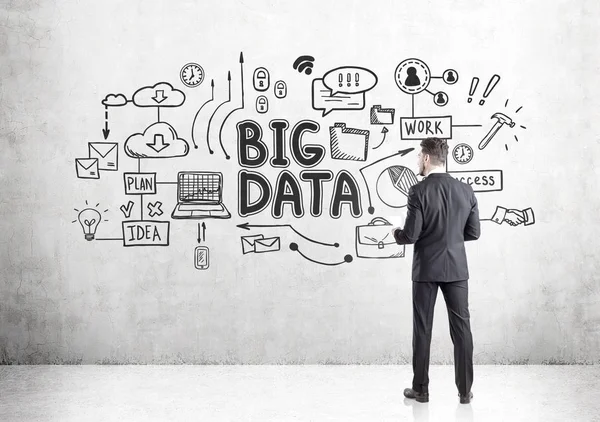 Belge, dikiz, büyük veri ile işadamı