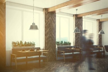 Bar iç gri kanepe, köşe tonda