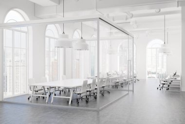 Beyaz ofis toplantı salonu,