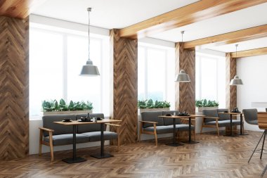 Bar iç gri kanepe, köşe