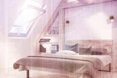 Çift yatak odası iç yan tonda