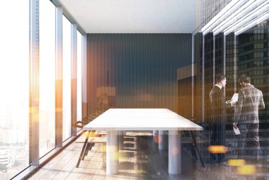 Siyah oda iç toend toplantı modern