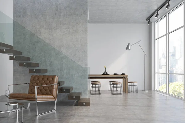 Weiße Wohnzimmerkommode Treppe — Stockfoto © denisismagilov #170484834