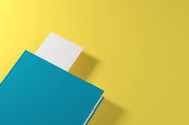 Beyaz yer işareti ile Donanma kitap