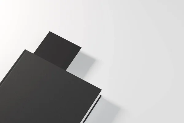 Zwartboek met een bladwijzer — Stockfoto