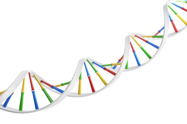Білий ДНК ланцюг крупним планом — стокове фото