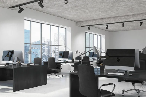 Beton açık alan iç tarafında office — Stok fotoğraf