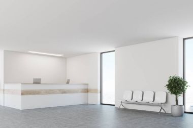 Beyaz Resepsiyon sayaç köşe