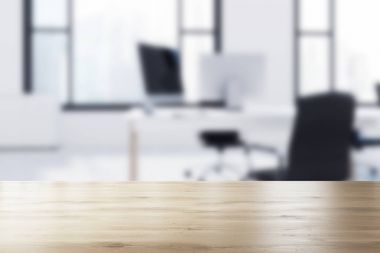 Loft açık alan ofis iç bulanık