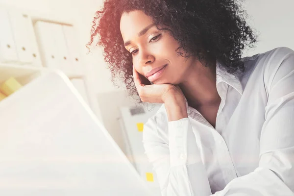 Pensive African American businesswoman — Stock Photo, Image