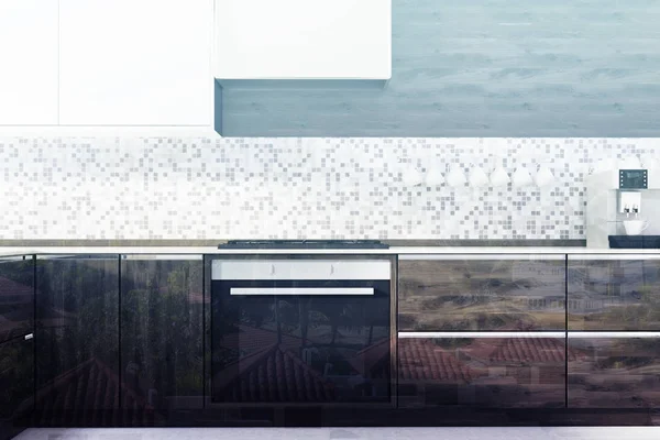 Kuchyň Mosaic, desky blízko až laděných — Stock fotografie