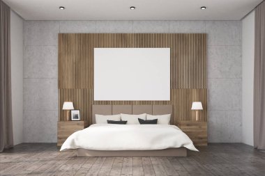 Ahşap yatak odası, poster